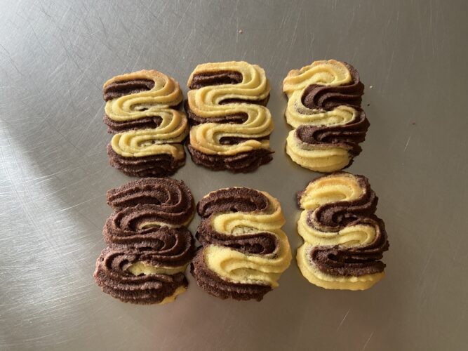 frolla montata bicolore biscotti