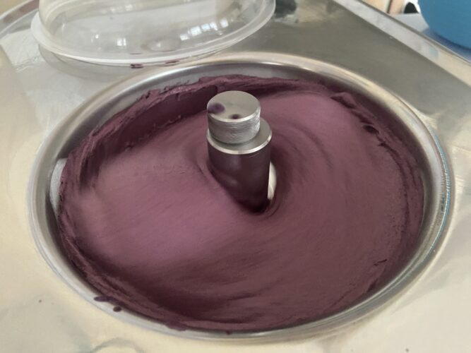 gelato ai mirtilli senza lattosio