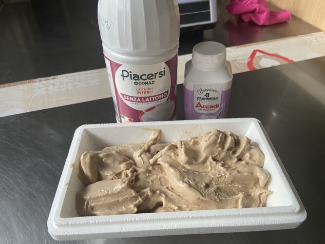 gelato caffe nocciola senza lattosio