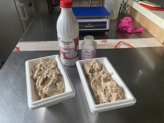 gelato caffe nocciola senza lattosio