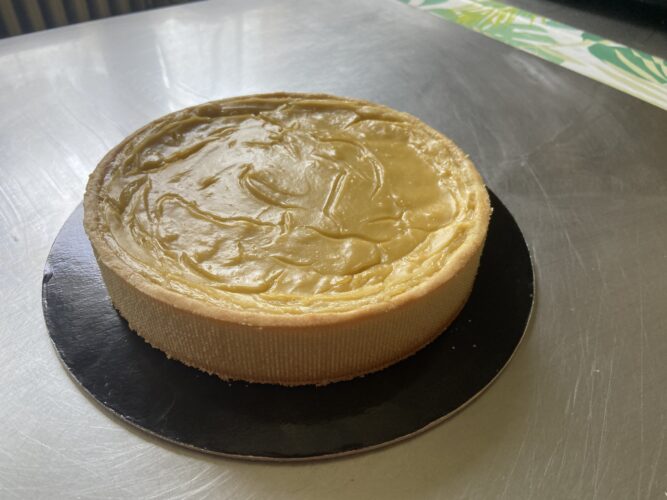 tart flan vegana