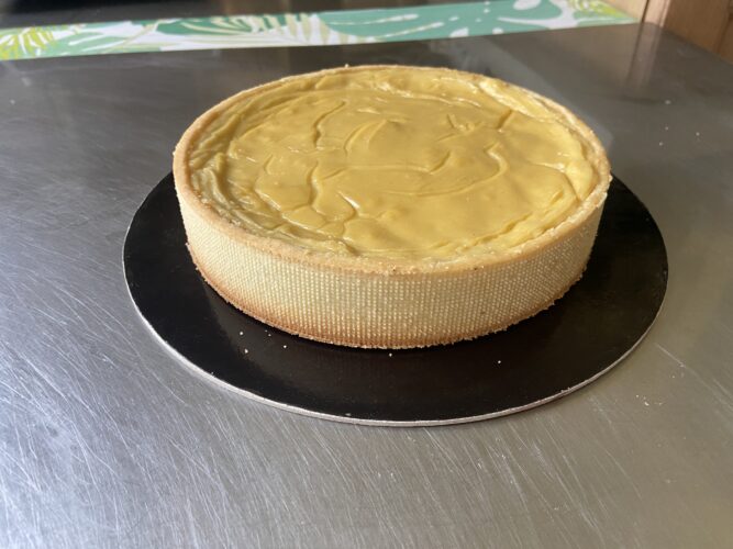 tart flan vegana