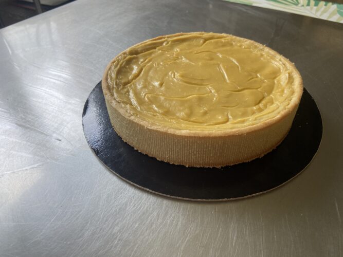 tart flan vegana