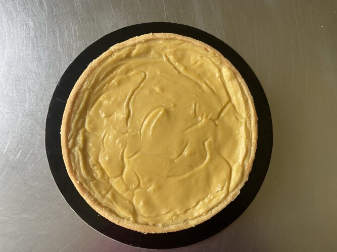 tart flan vegana