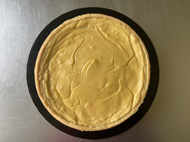 tart flan vegana