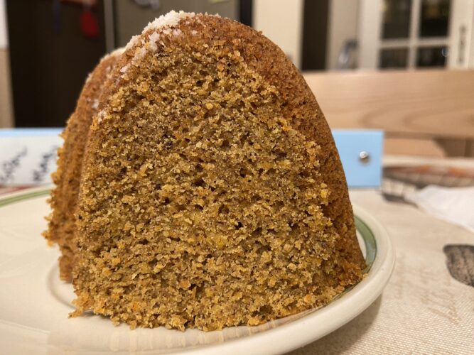 bundt cake carote nocciole