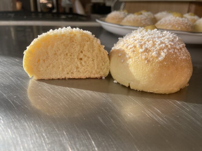 brioche vegana con crema vegana