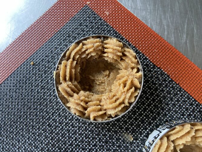 mini tart montate nocciola fomatura