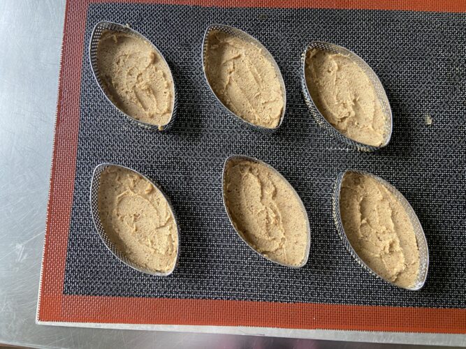 mini tart montate nocciola fomatura