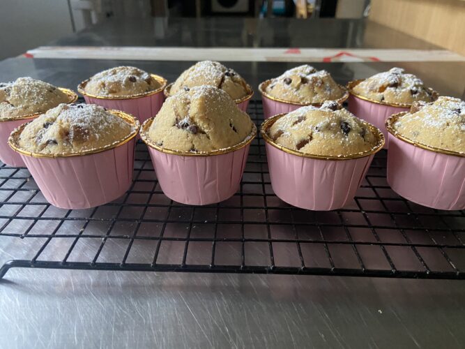 muffin pere cioccolato tonka burro liquido