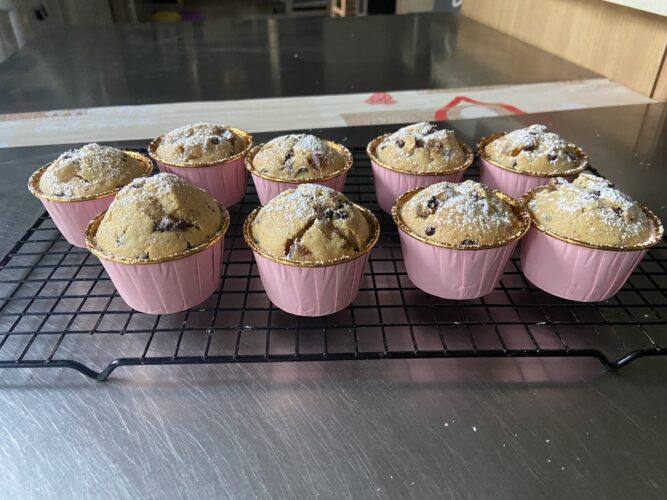 muffin pere cioccolato tonka burro liquido