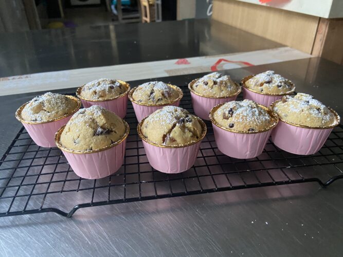 muffin pere cioccolato tonka burro liquido