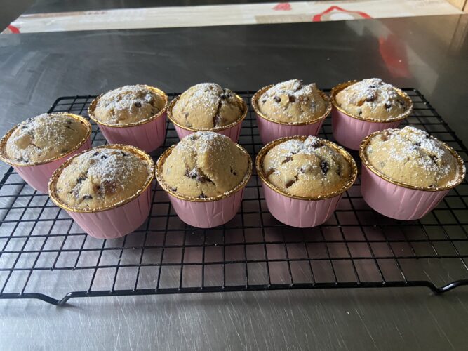 muffin pere cioccolato tonka burro liquido