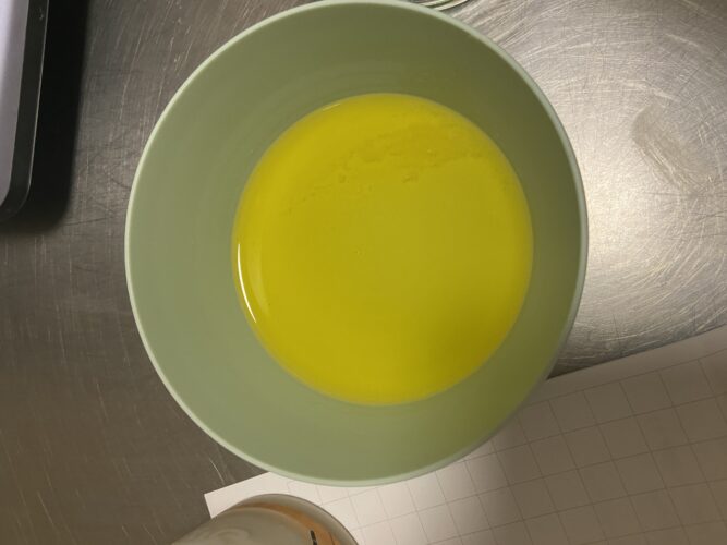 preparazione muffin pere cioccolato tonka burro liquido