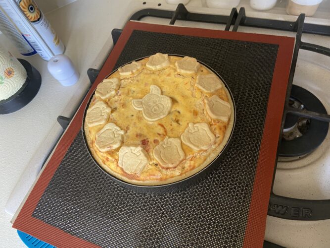 ricotta robiola peperoni torta salata