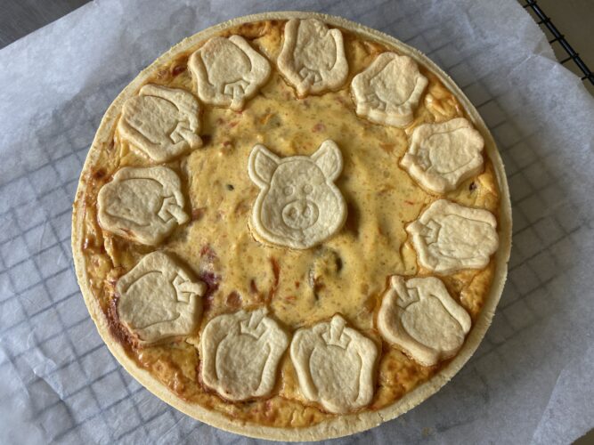ricotta robiola peperoni torta salata