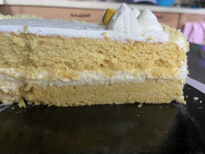 sezione torta classica vegana