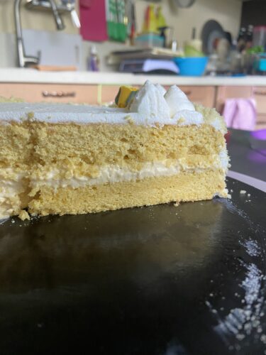 sezione torta classica vegana