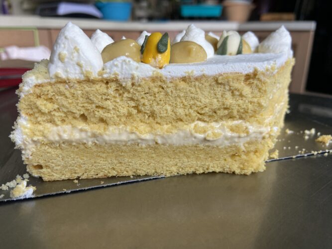 sezione torta classica vegana
