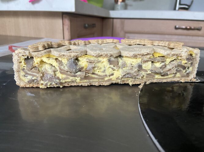 sezione torta funghi