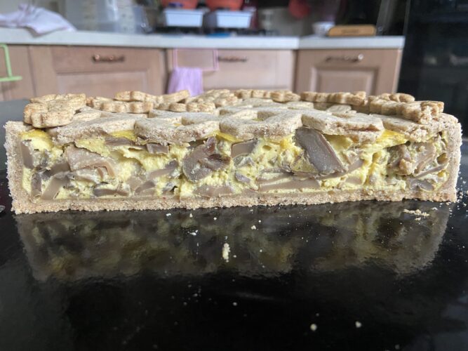 sezione torta funghi