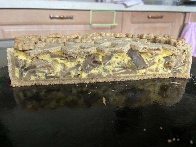 sezione torta funghi