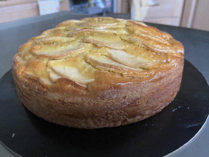 torta di mele burro liquido
