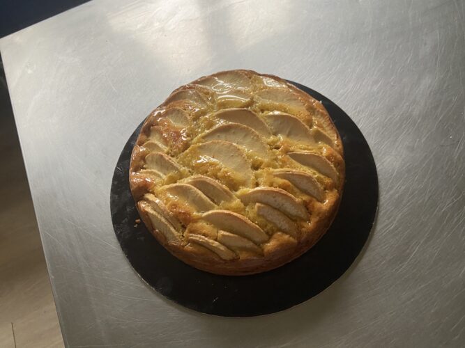 torta di mele burro liquido