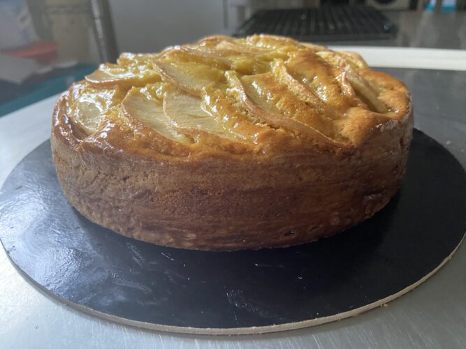 torta di mele burro liquido