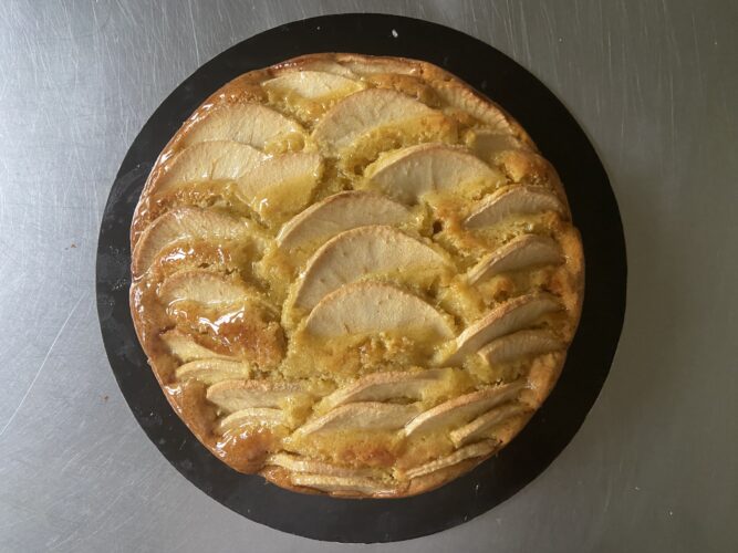 torta di mele burro liquido