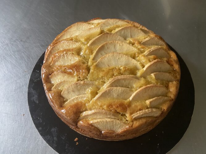 torta di mele burro liquido