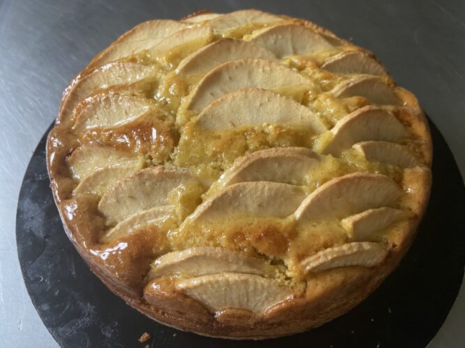 torta di mele burro liquido