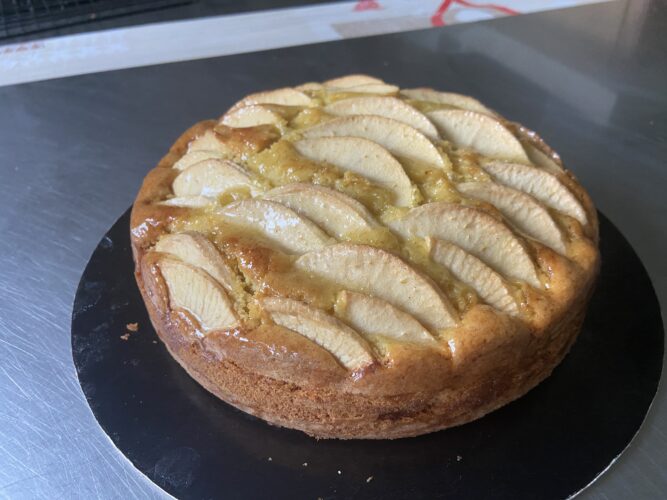 torta di mele burro liquido