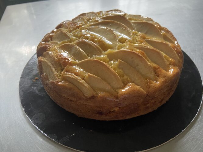 torta di mele burro liquido