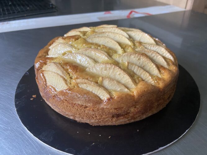 torta di mele burro liquido