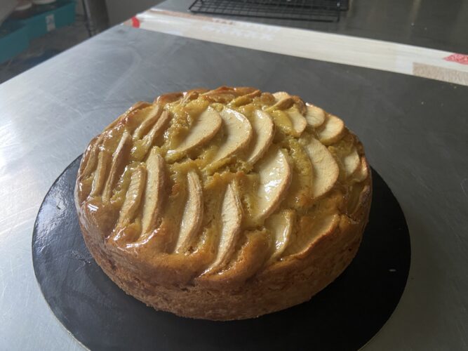 torta di mele burro liquido