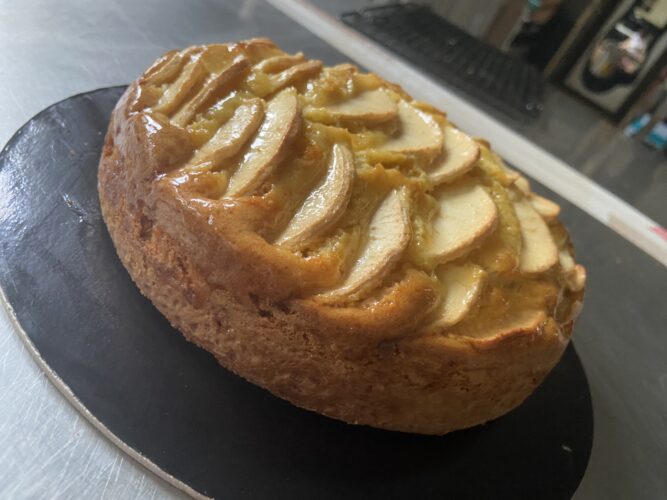 torta di mele burro liquido
