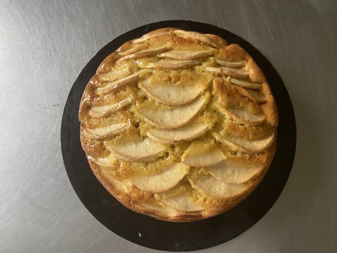 torta di mele burro liquido