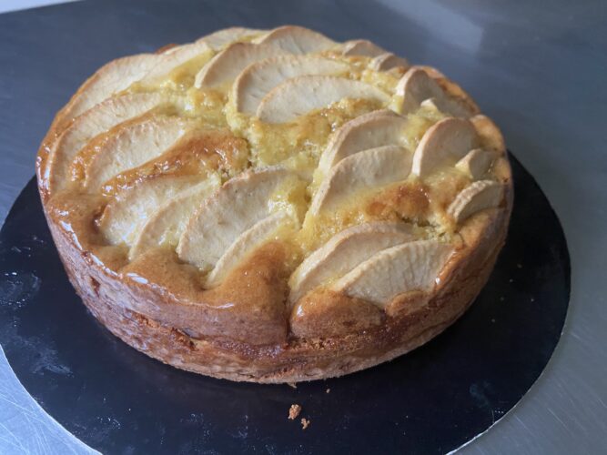 torta di mele burro liquido