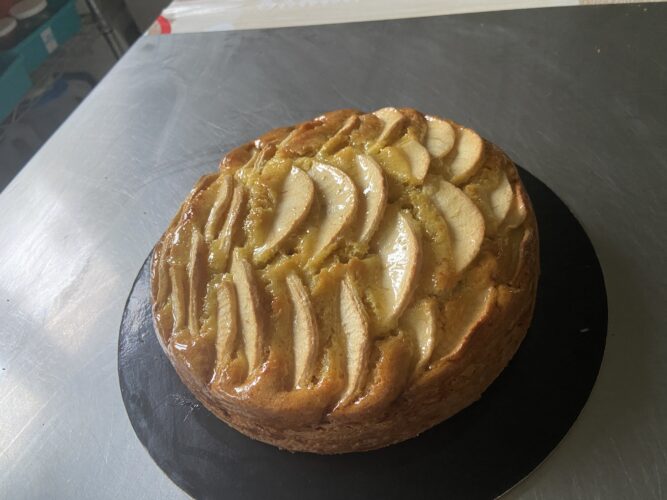 torta di mele burro liquido