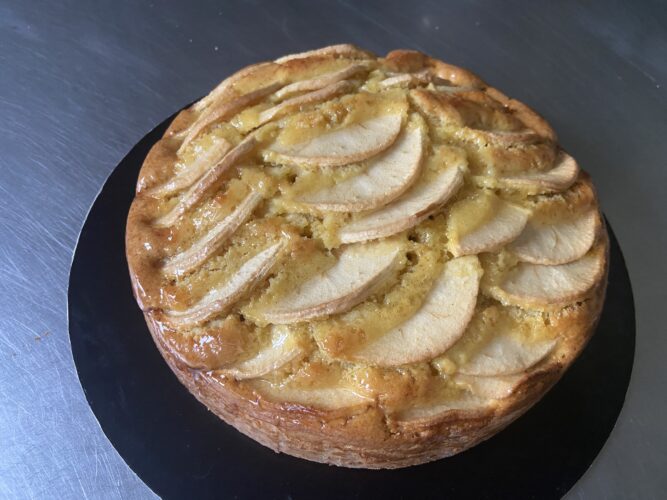 torta di mele burro liquido