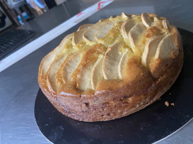 torta di mele burro liquido