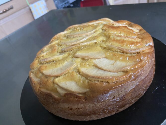 torta di mele burro liquido