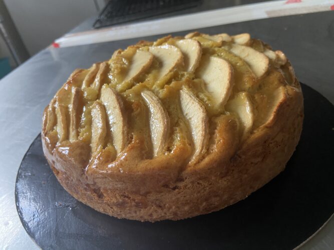 torta di mele burro liquido