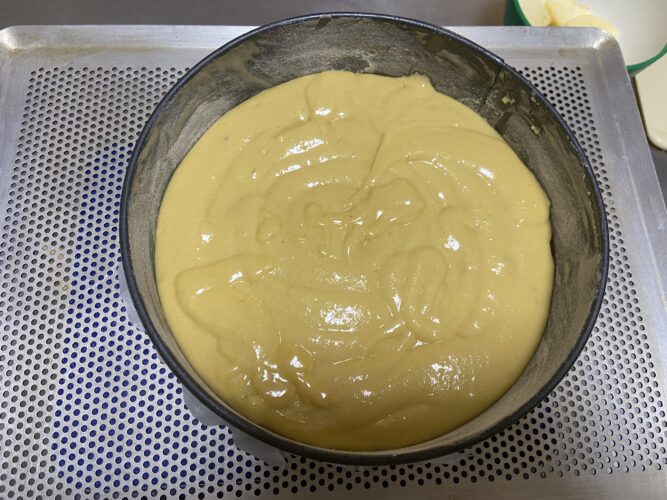 torta mele burro liquido lavorazione
