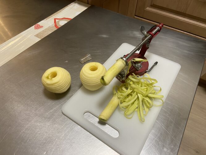 torta mele burro liquido lavorazione