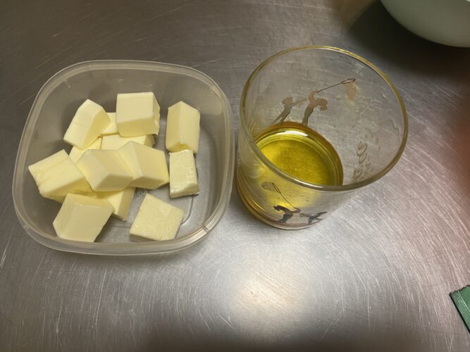 torta mele burro liquido lavorazione