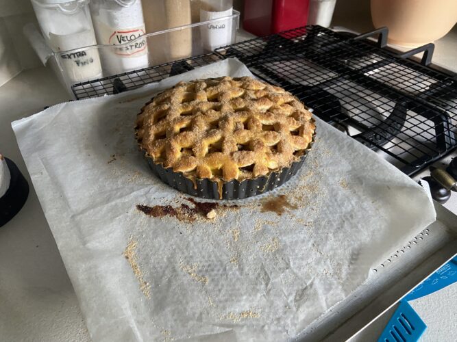 torta mele uvetta cannella apple pie