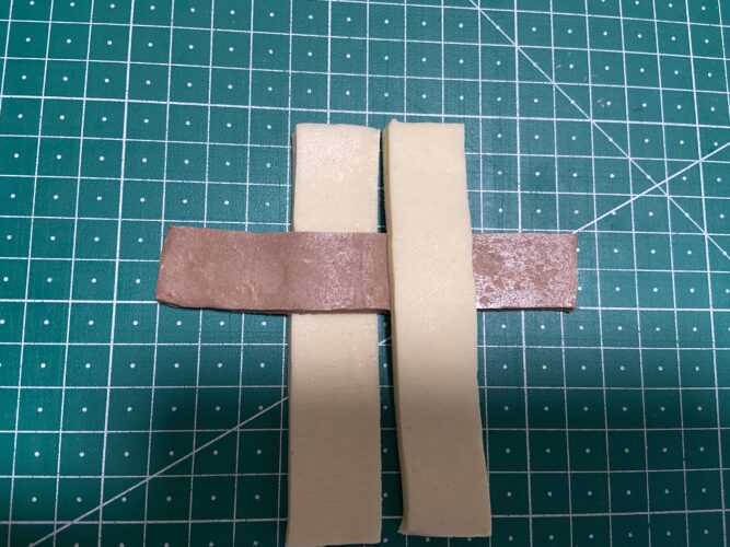 quadretto croissant bicolor