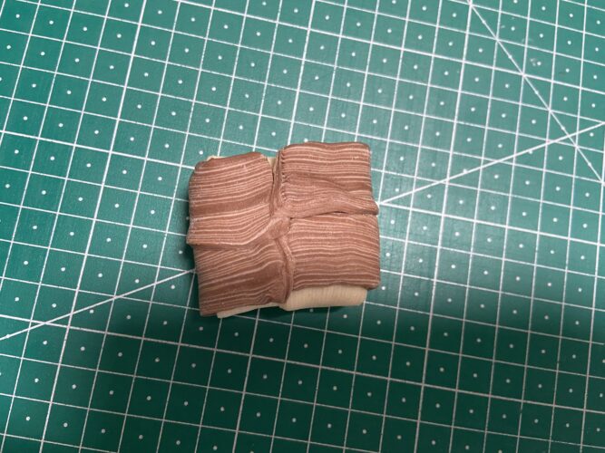 quadretto croissant bicolor